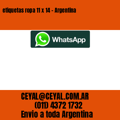etiquetas ropa 11 x 14 – Argentina