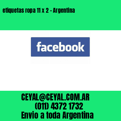 etiquetas ropa 11 x 2 – Argentina