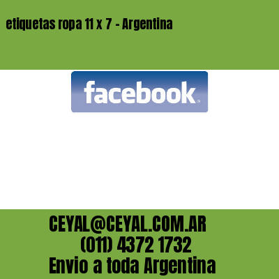 etiquetas ropa 11 x 7 – Argentina