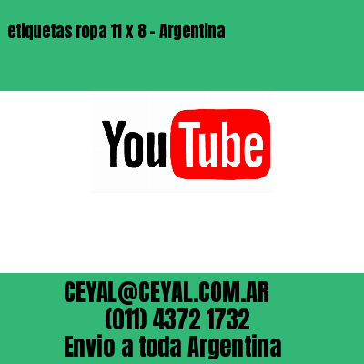 etiquetas ropa 11 x 8 – Argentina