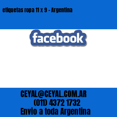 etiquetas ropa 11 x 9 – Argentina