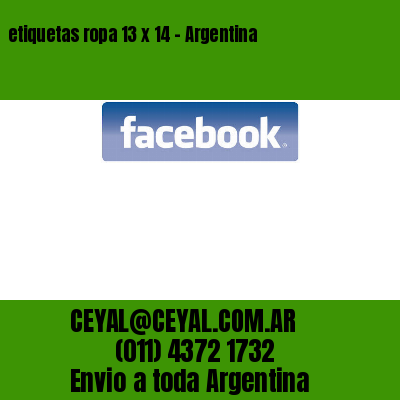 etiquetas ropa 13 x 14 – Argentina