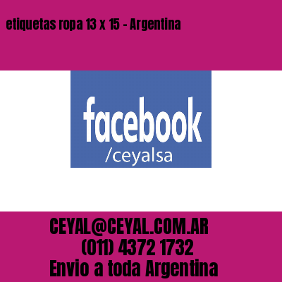 etiquetas ropa 13 x 15 – Argentina