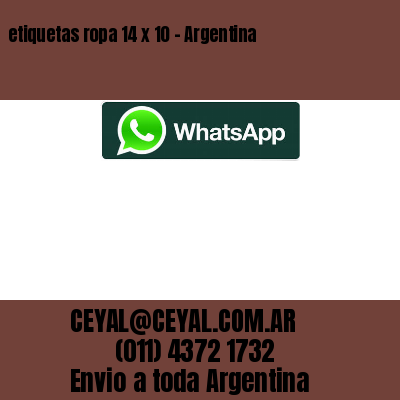 etiquetas ropa 14 x 10 – Argentina