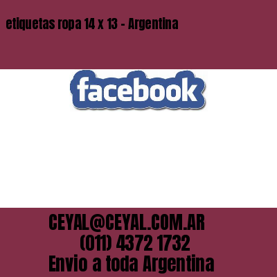 etiquetas ropa 14 x 13 – Argentina