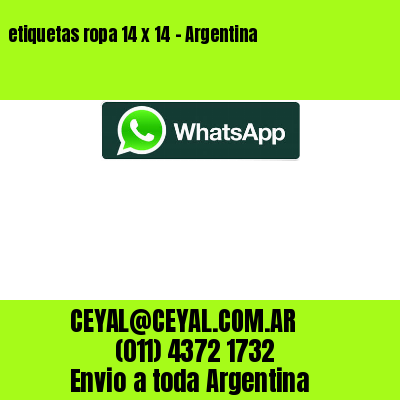 etiquetas ropa 14 x 14 – Argentina