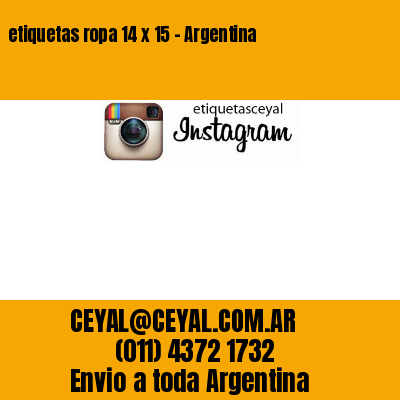 etiquetas ropa 14 x 15 – Argentina