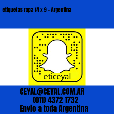 etiquetas ropa 14 x 9 – Argentina