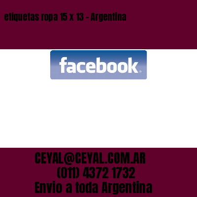 etiquetas ropa 15 x 13 – Argentina