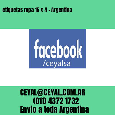 etiquetas ropa 15 x 4 – Argentina