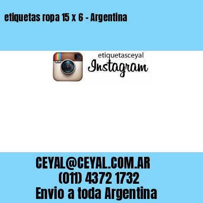 etiquetas ropa 15 x 6 – Argentina