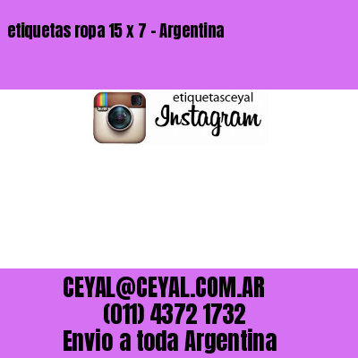 etiquetas ropa 15 x 7 – Argentina