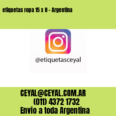 etiquetas ropa 15 x 8 – Argentina