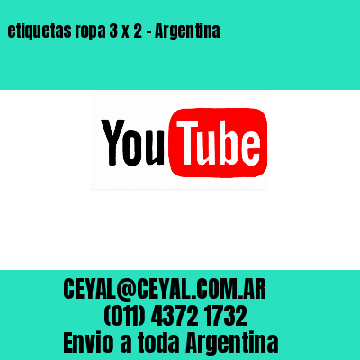 etiquetas ropa 3 x 2 – Argentina