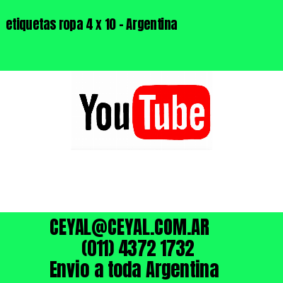 etiquetas ropa 4 x 10 – Argentina