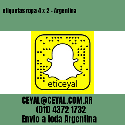 etiquetas ropa 4 x 2 – Argentina
