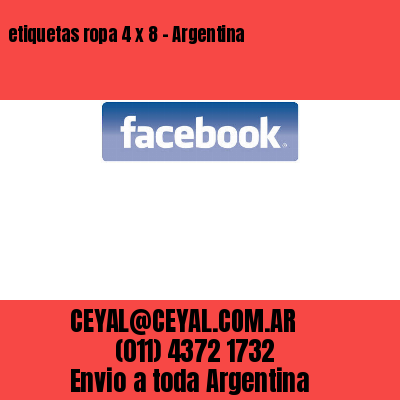 etiquetas ropa 4 x 8 – Argentina