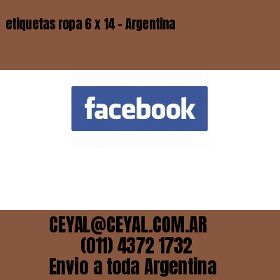 etiquetas ropa 6 x 14 – Argentina