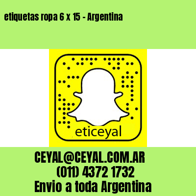 etiquetas ropa 6 x 15 – Argentina