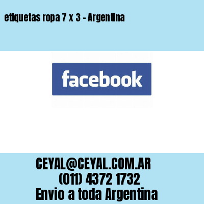 etiquetas ropa 7 x 3 – Argentina