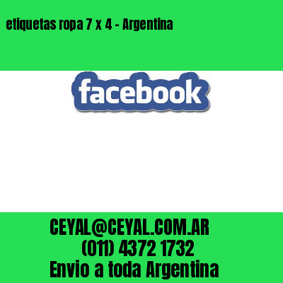 etiquetas ropa 7 x 4 – Argentina