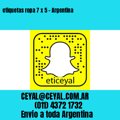 etiquetas ropa 7 x 5 – Argentina