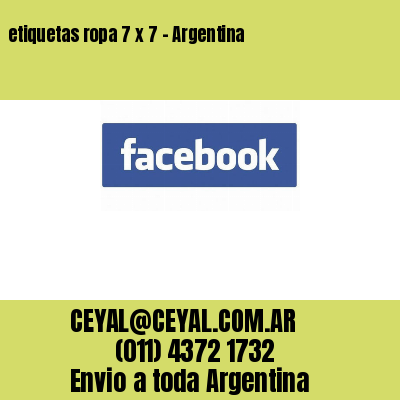 etiquetas ropa 7 x 7 – Argentina
