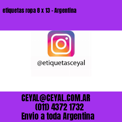 etiquetas ropa 8 x 13 – Argentina