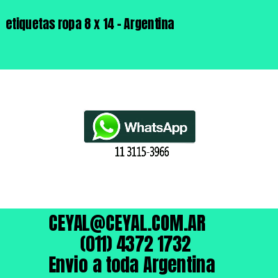 etiquetas ropa 8 x 14 – Argentina