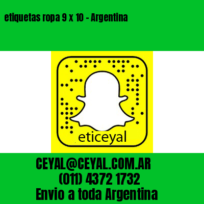 etiquetas ropa 9 x 10 – Argentina