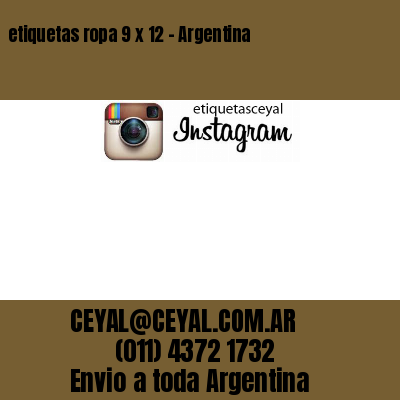 etiquetas ropa 9 x 12 – Argentina