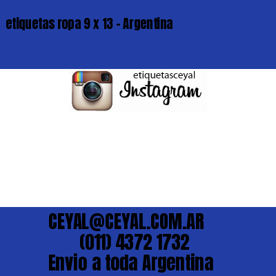 etiquetas ropa 9 x 13 – Argentina