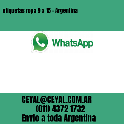 etiquetas ropa 9 x 15 – Argentina