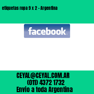 etiquetas ropa 9 x 2 – Argentina