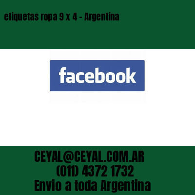 etiquetas ropa 9 x 4 – Argentina