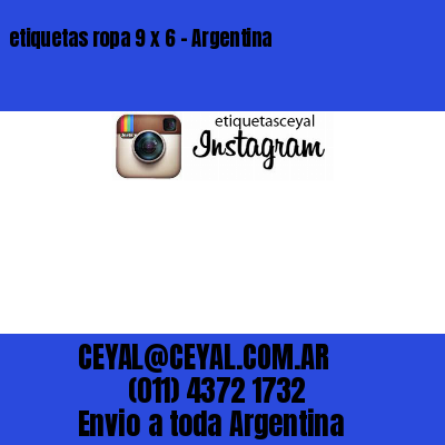 etiquetas ropa 9 x 6 – Argentina