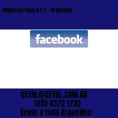 etiquetas ropa 9 x 7 – Argentina
