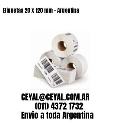 Etiquetas 20 x 120 mm – Argentina