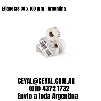 Etiquetas 30 x 100 mm – Argentina