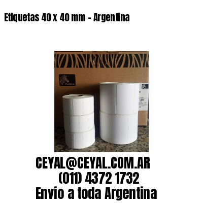 Etiquetas 40 x 40 mm – Argentina