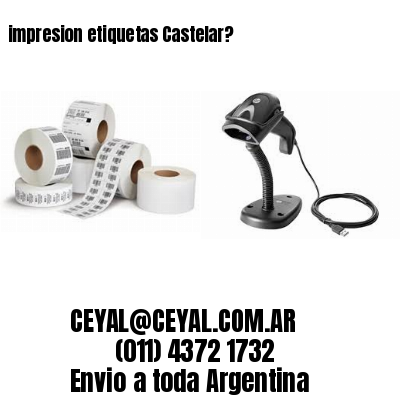 impresion etiquetas Castelar?