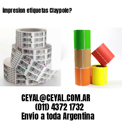 impresion etiquetas Claypole?