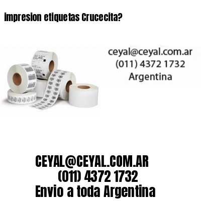 impresion etiquetas Crucecita?