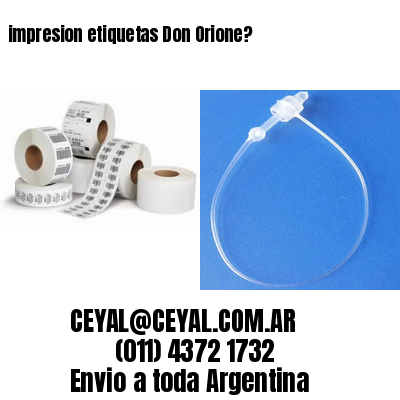 impresion etiquetas Don Orione?