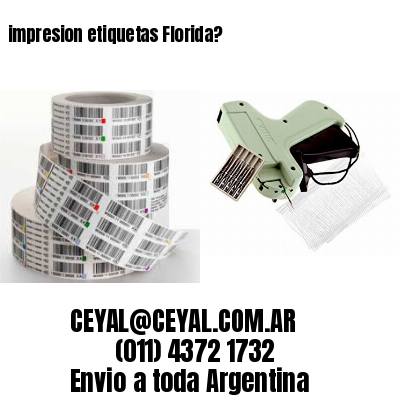 impresion etiquetas Florida?
