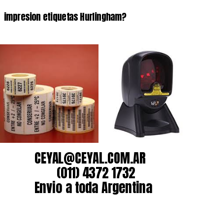 impresion etiquetas Hurlingham?