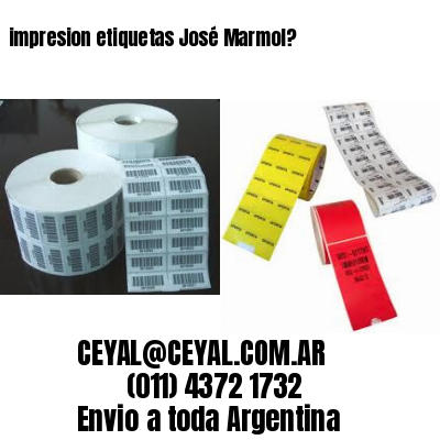 impresion etiquetas José Marmol?