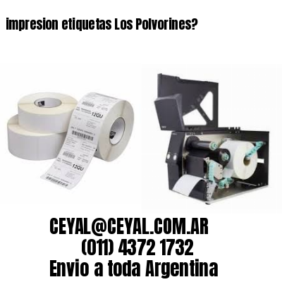 impresion etiquetas Los Polvorines?