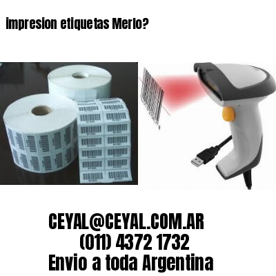 impresion etiquetas Merlo?