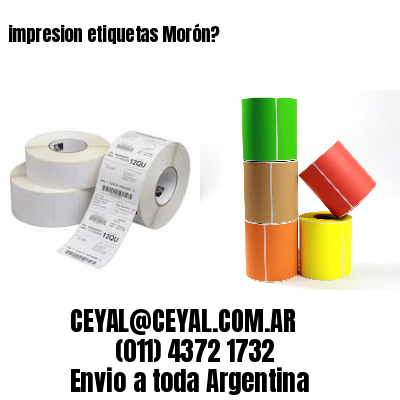 impresion etiquetas Morón?